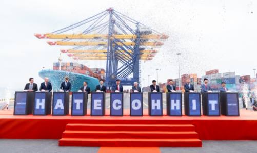 Khánh thành cảng container quốc tế Hateco có thể khai thác đạt 2,2 triệu TEU/năm