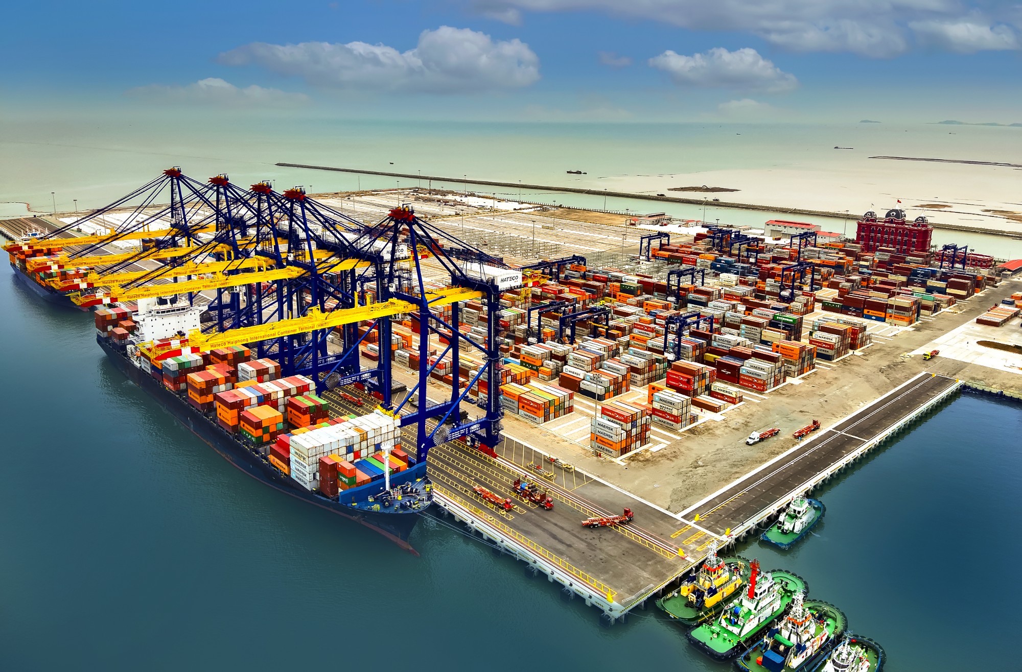 An overview of the Hateco Hai Phong International Container Terminal. (Photo: hhit.com.vn)