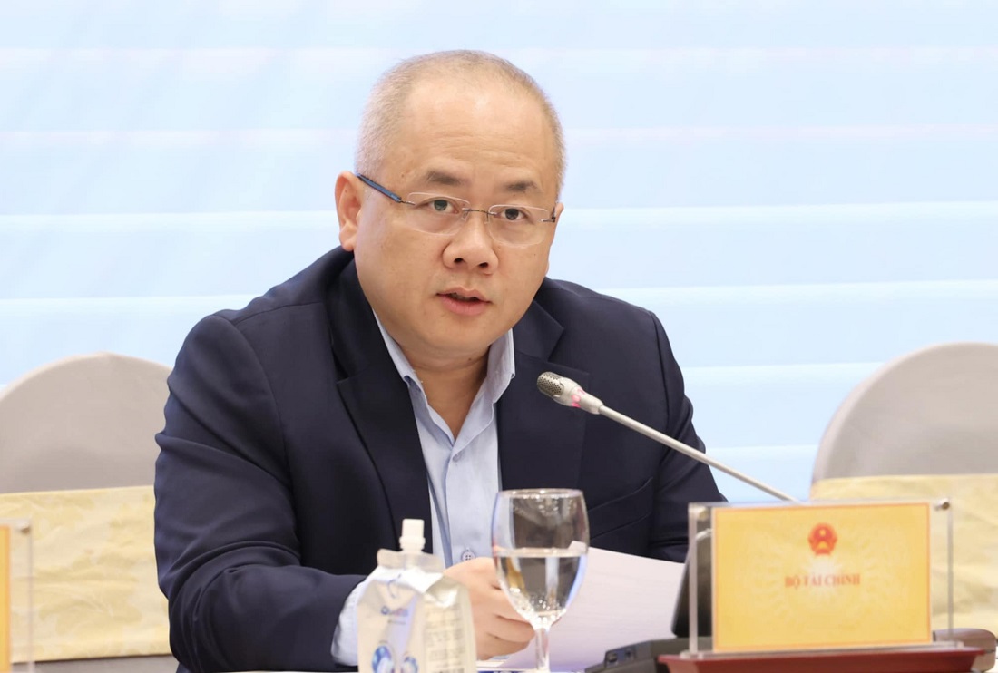 Thứ trưởng Bộ Tài chính Đỗ Thành Trung cung cấp một số thông tin về tình hình  kinh tế quý 1 và triển vọng những quý tiếp theo tại buổi họp báo Chính phủ thường kỳ tháng 3/2025.