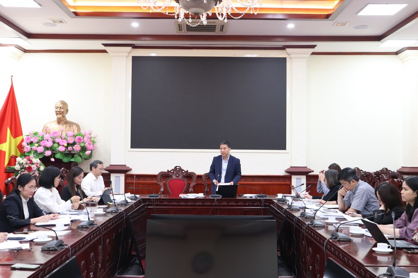 Quang cảnh buổi thẩm định. Ảnh: MOJ.