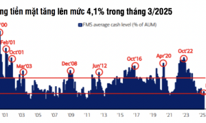 Thương chiến khốc liệt, các quỹ đầu tư thế giới tăng nắm tiền mặt