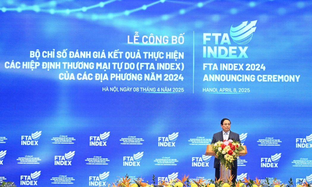 Thủ tướng Chính phủ Phạm Minh Chính phát biểu tại lễ công bố FTA Index 2024.