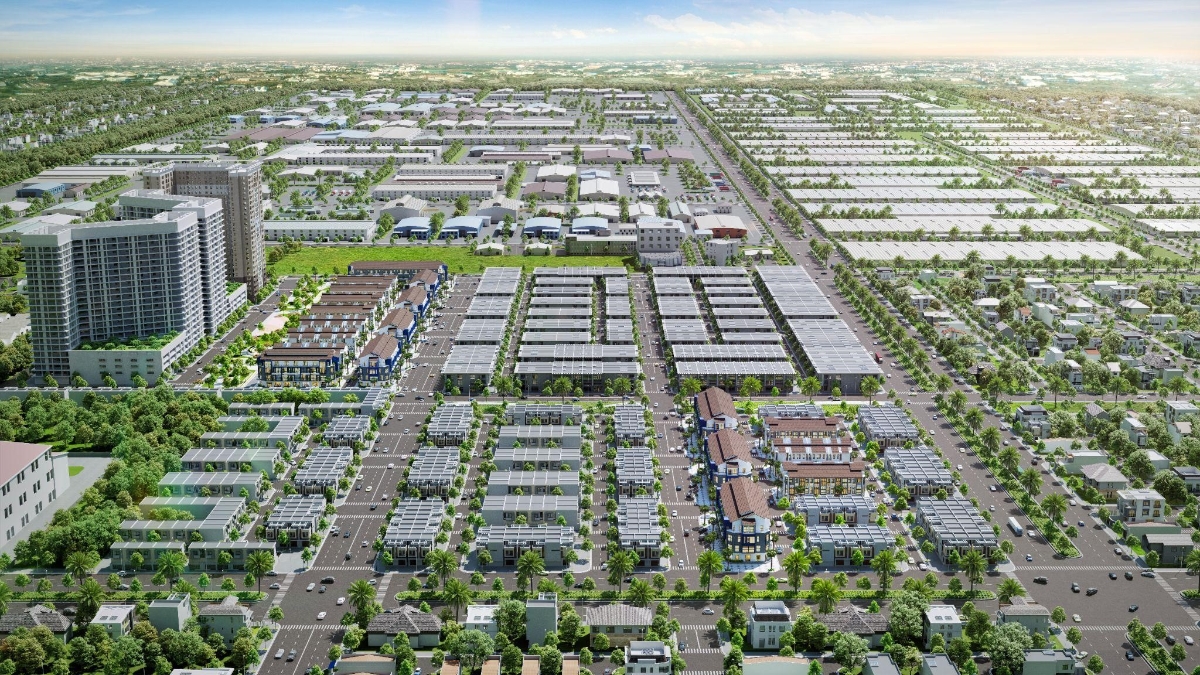 Phố thương mại Uni Complex đ&oacute;n s&oacute;ng hạ tầng khu Đ&ocirc;ng.