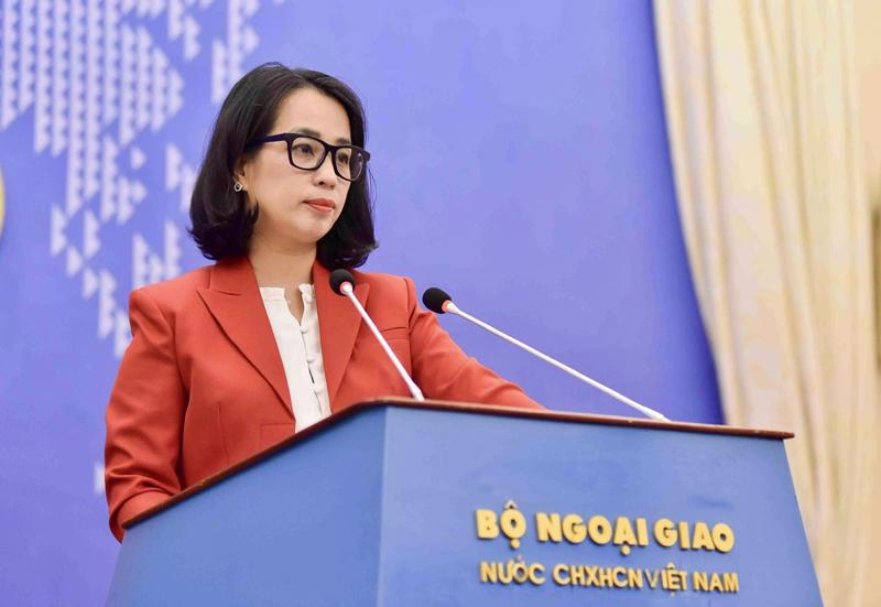 Spokesperson of the Ministry of Foreign Affairs Pham Thu Hang.(Photo: the Ministry of Foreign Affairs)