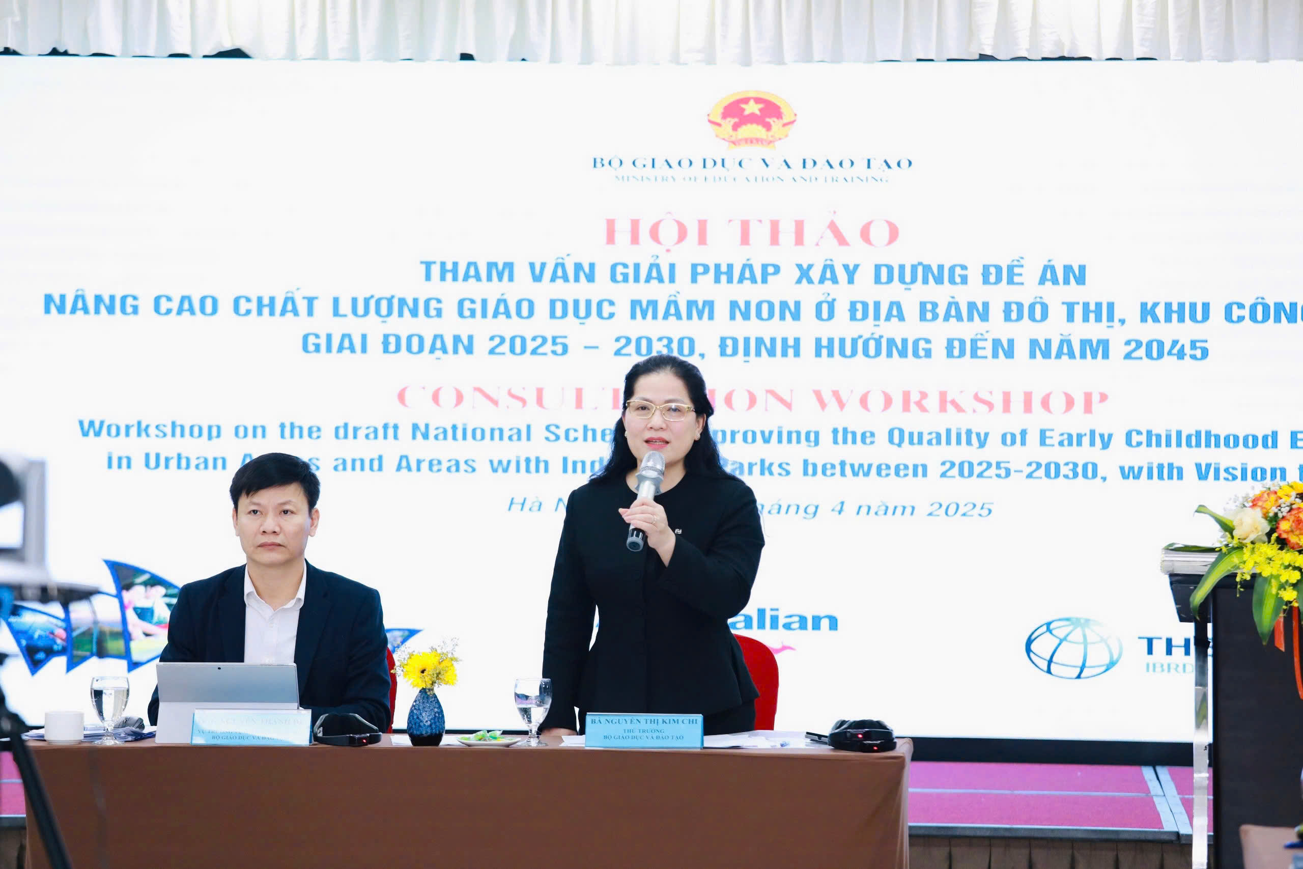 Thứ trưởng Nguyễn Thị Kim Chi kết luận hội thảo. Ảnh: MOET.