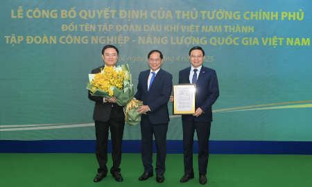 Tập đoàn Dầu khí Việt Nam đổi tên thành Tập đoàn Công nghiệp - Năng lượng Quốc gia Việt Nam