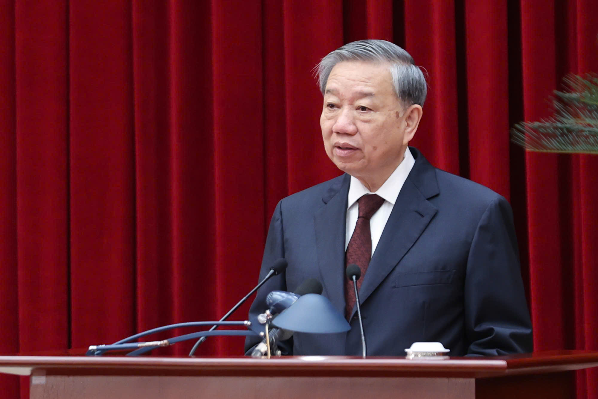 Tổng B&iacute; thư T&ocirc; L&acirc;m ph&aacute;t biểu khai mạc Hộ nghị - Ảnh: VGP/Nhật Bắc