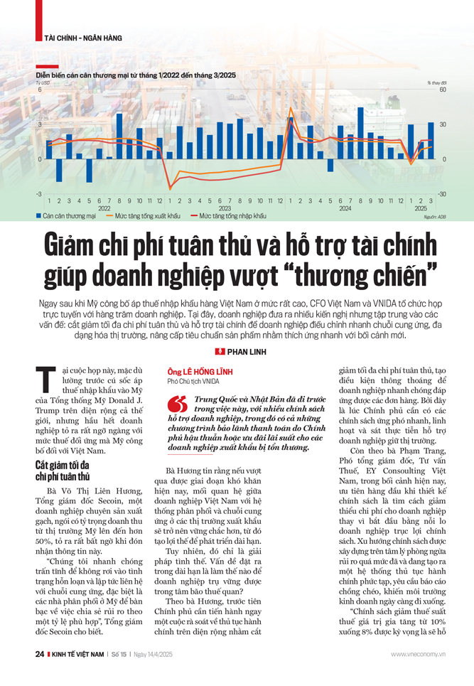 Giảm chi phí tuân thủ và hỗ trợ tài chính giúp doanh nghiệp vượt “thương chiến” - Ảnh 1
