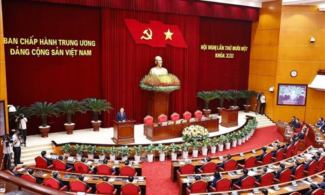 Hội nghị lần thứ 11 Ban Chấp hành Trung ương Đảng khoá XIII đã bế mạc. Ảnh: TTXVN
