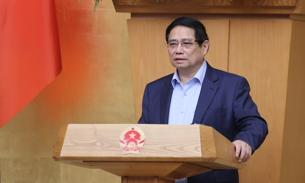 Thủ tướng phát biểu tại phiên họp - Ảnh: VGP