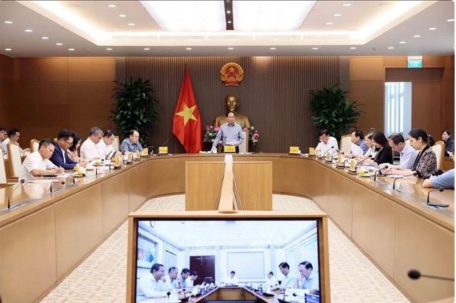 Deputy Prime Minister Bui Thanh Son chairs a meeting of the national steering committee for ODA and concessional loans. (Photo: VNA)