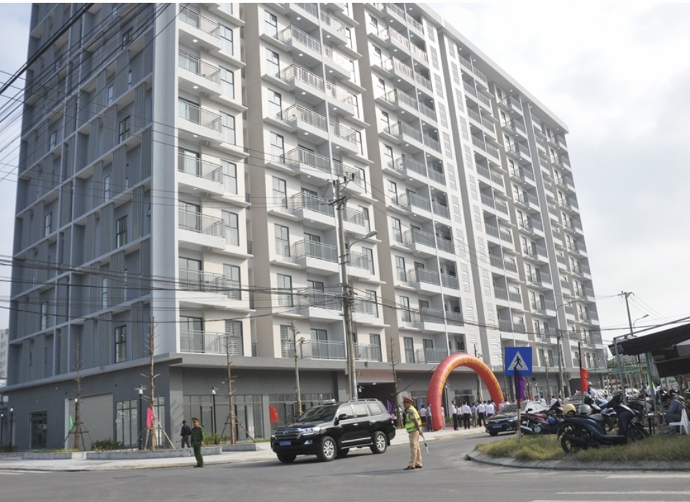 Khu chung cư An Trung 2 (quận Sơn Tr&agrave;) vừa ho&agrave;n th&agrave;nh đưa v&agrave;o sử dụng