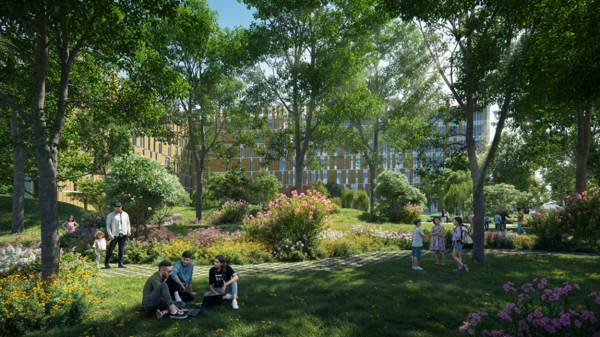 Trường học giữa rừng độc đ&aacute;o tại ph&acirc;n khu M&ugrave;a Xu&acirc;n.