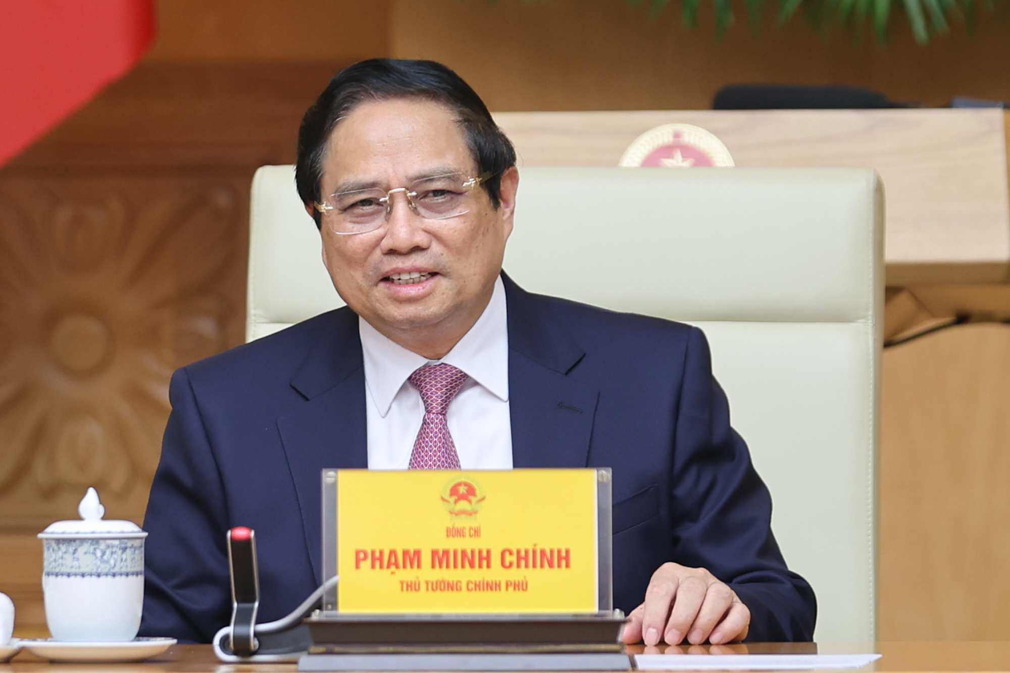 Thủ tướng phát biểu tại phiên họp - Ảnh: VGP