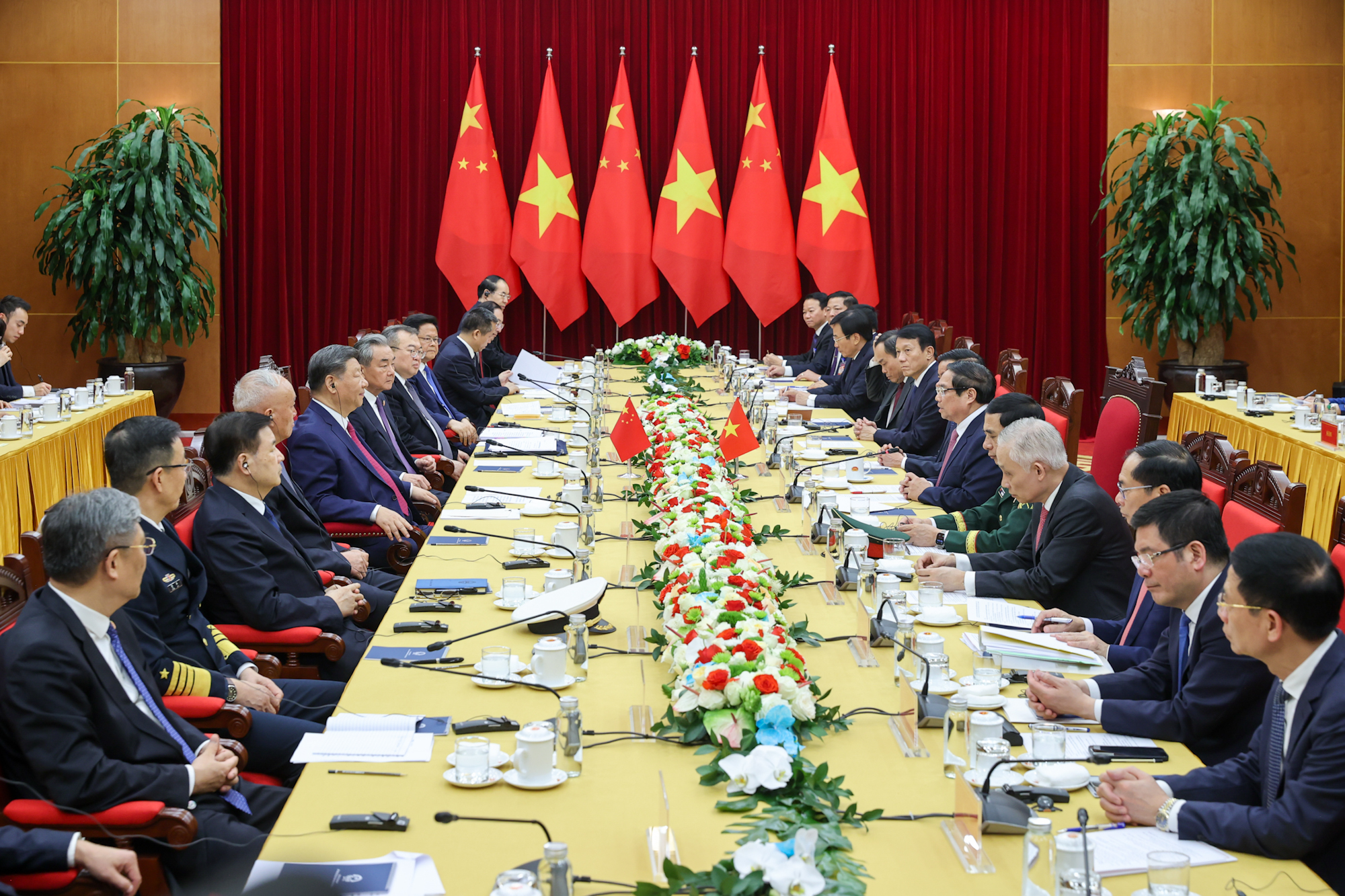 Quang cảnh cuộc hội kiến - Ảnh: Tr&iacute; Phong