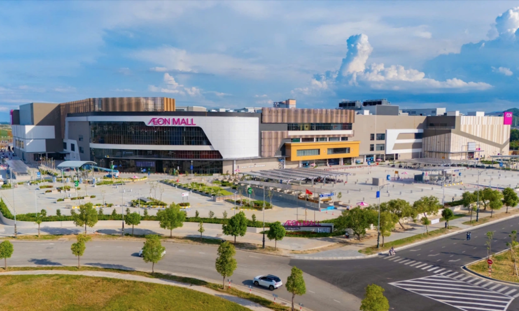 Trung tâm thương mại thứ 7 tại Việt Nam của Aeon Mall được đưa vào vận hành tại Thừa Thiên Huế tháng 9/2024. Ảnh: Aeon