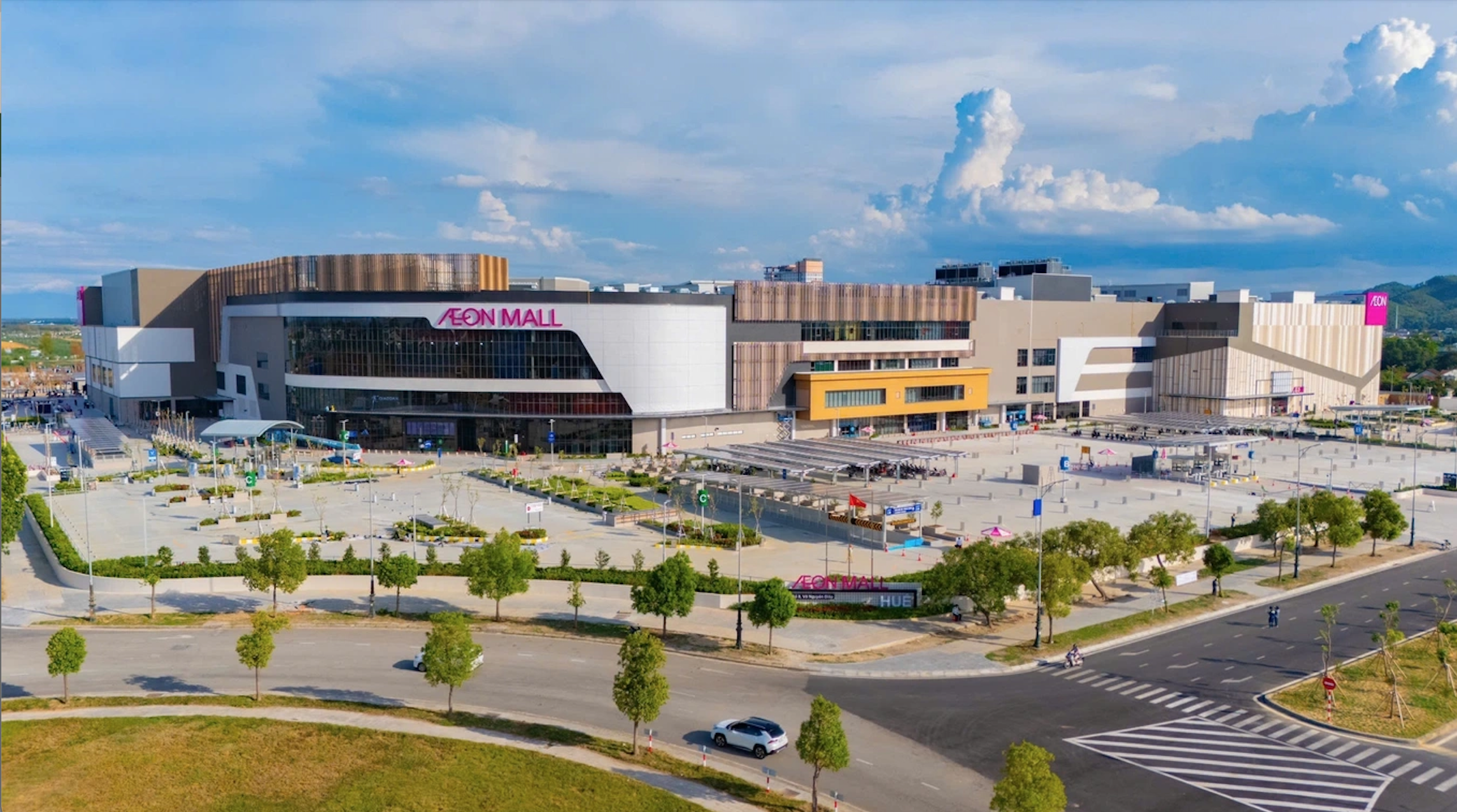 Trung tâm thương mại thứ 7 tại Việt Nam của Aeon Mall được đưa vào vận hành tại Thừa Thiên Huế tháng 9/2024. Ảnh: Aeon