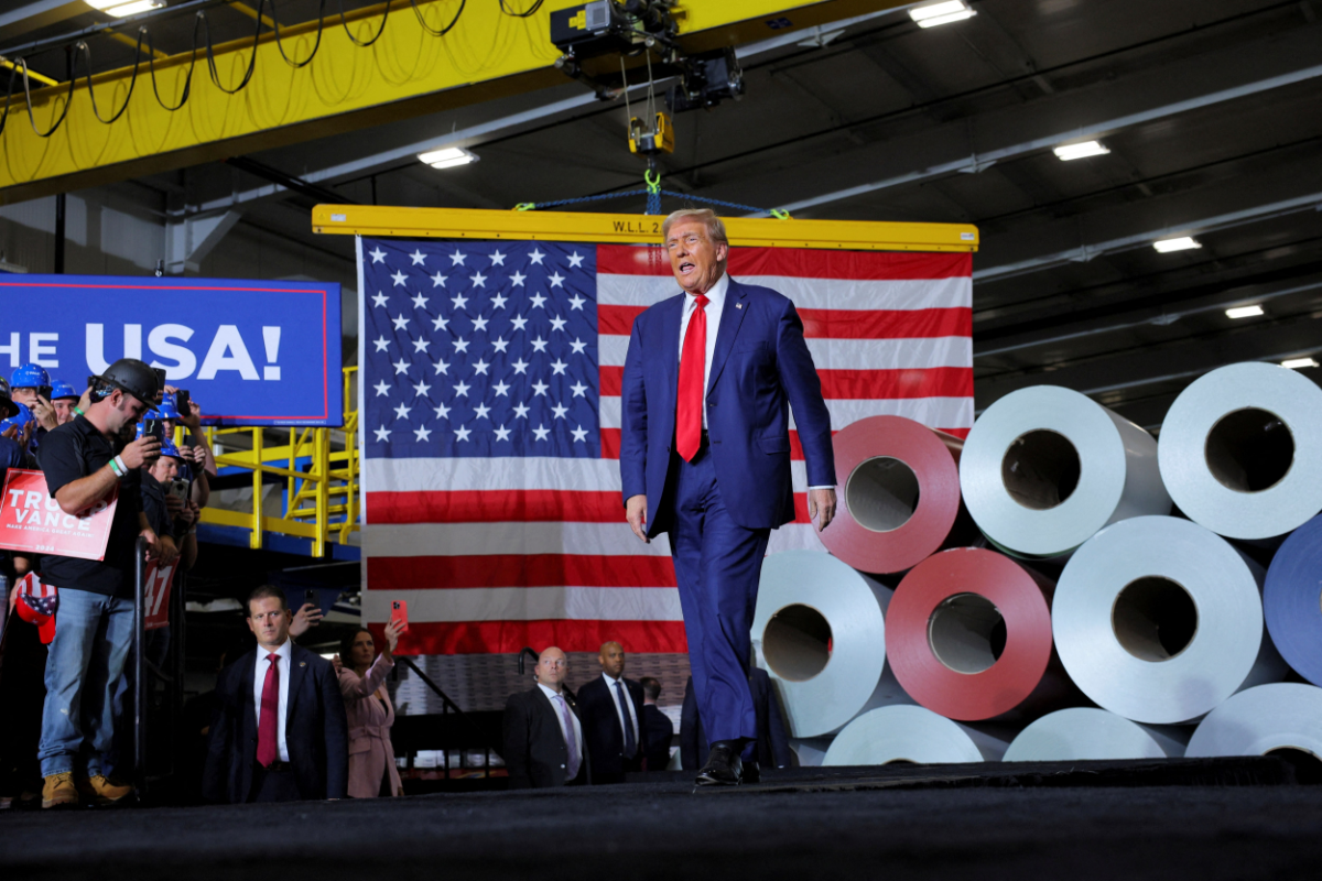 Tổng thống Mỹ Donald Trump trong một sự kiện vận động tranh cử năm 2024 - Ảnh: Reuters