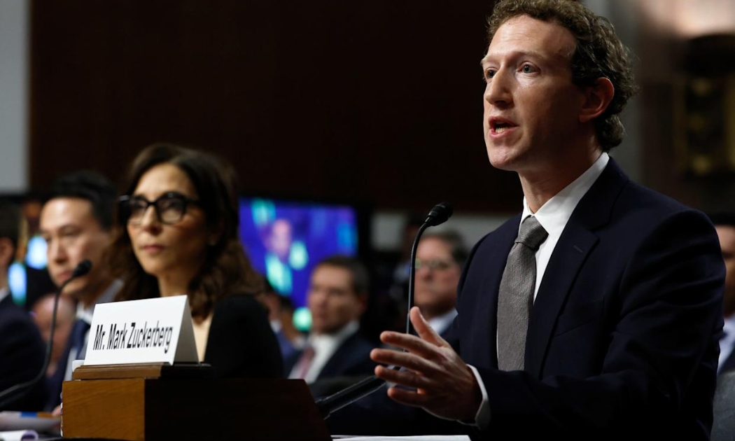 Giám đốc điều hành Meta, Mark Zuckerberg trong một phiên tòa xét xử chống độc quyền mới đây - Ảnh Getty Images. 