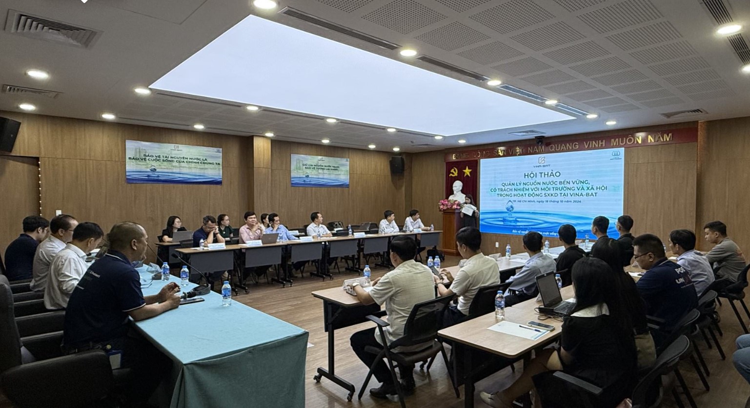 Hội thảo về quản l&yacute; nguồn nước do BAT Việt Nam tổ chức thu h&uacute;t sự tham gia của c&aacute;c doanh nghiệp