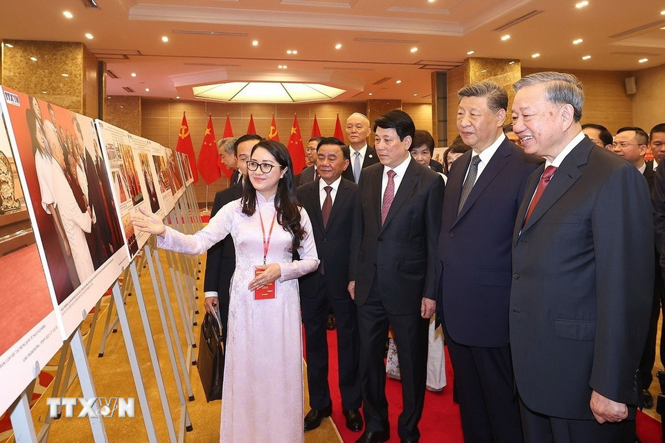 Sự kiện do Th&ocirc;ng tấn x&atilde; Việt Nam, Li&ecirc;n hiệp c&aacute;c tổ chức hữu nghị Việt Nam v&agrave; T&acirc;n Hoa x&atilde; phối hợp thực hiện - Ảnh: TTXVN