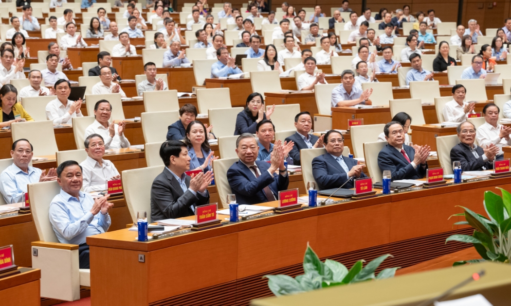 Tổng Bí thư Tô Lâm cùng các đại biểu tham dự Hội nghị - Ảnh: Quochoi.vn
