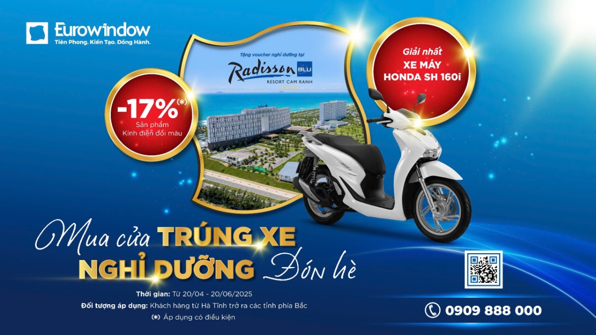 Eurowindow tặng qu&agrave; c&oacute; tổng gi&aacute; trị l&ecirc;n đến h&agrave;ng tỷ đồng.