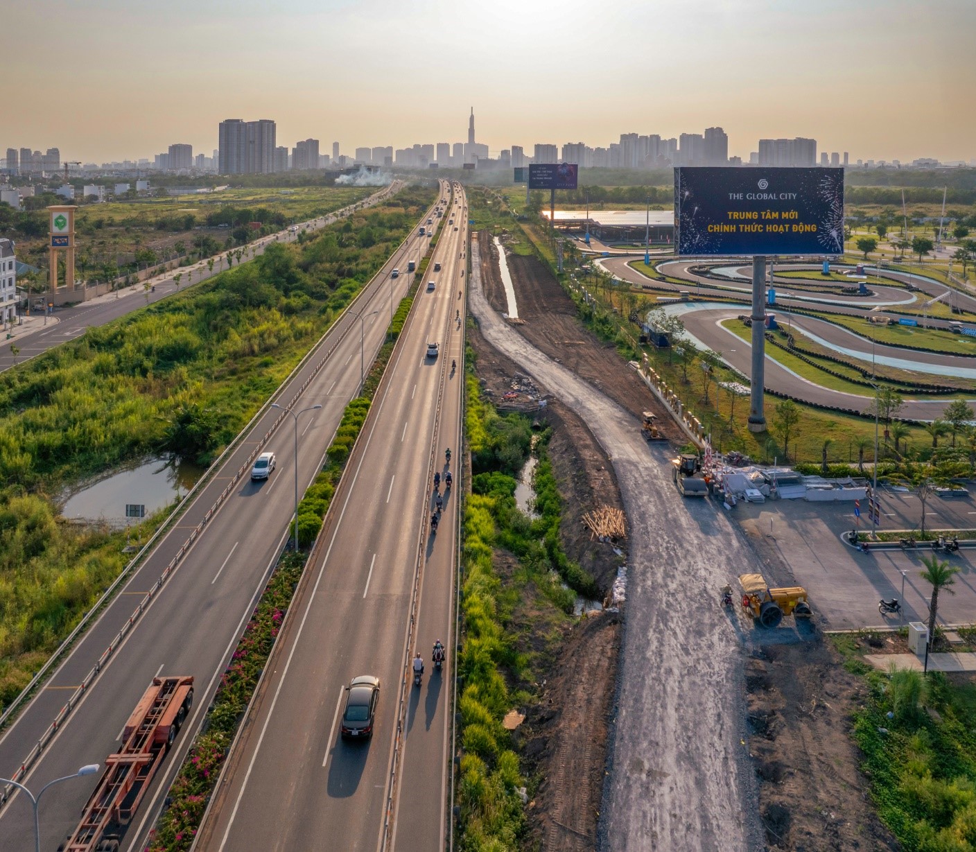 Bao quanh The Global City l&agrave; hạ tầng giao th&ocirc;ng quy m&ocirc; bậc nhất khu Đ&ocirc;ng. Ảnh: Masterise Homes.