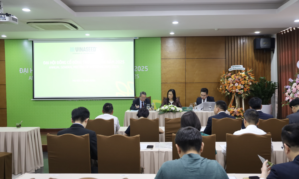 Công ty Cổ phần Tập đoàn Giống cây trồng Việt Nam (Vinaseed, NSC) tổ chức Đại hội đồng cổ đông thường niên năm 2025 tại Hà Nội. 