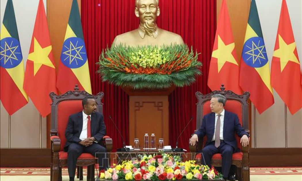 Tổng Bí thư Tô Lâm tiếp Thủ tướng Ethiopia Abiy Ahmed Ali - Ảnh: TTXVN