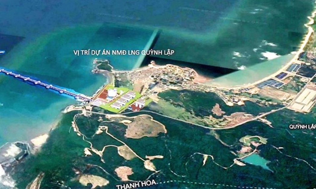 Khu vực triển khai dự án nhiệt điện khí LNG Quỳnh Lập, thị xã Hoàng Mai, Nghệ An.
