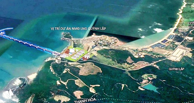 Khu vực triển khai dự án nhiệt điện khí LNG Quỳnh Lập, thị xã Hoàng Mai, Nghệ An.