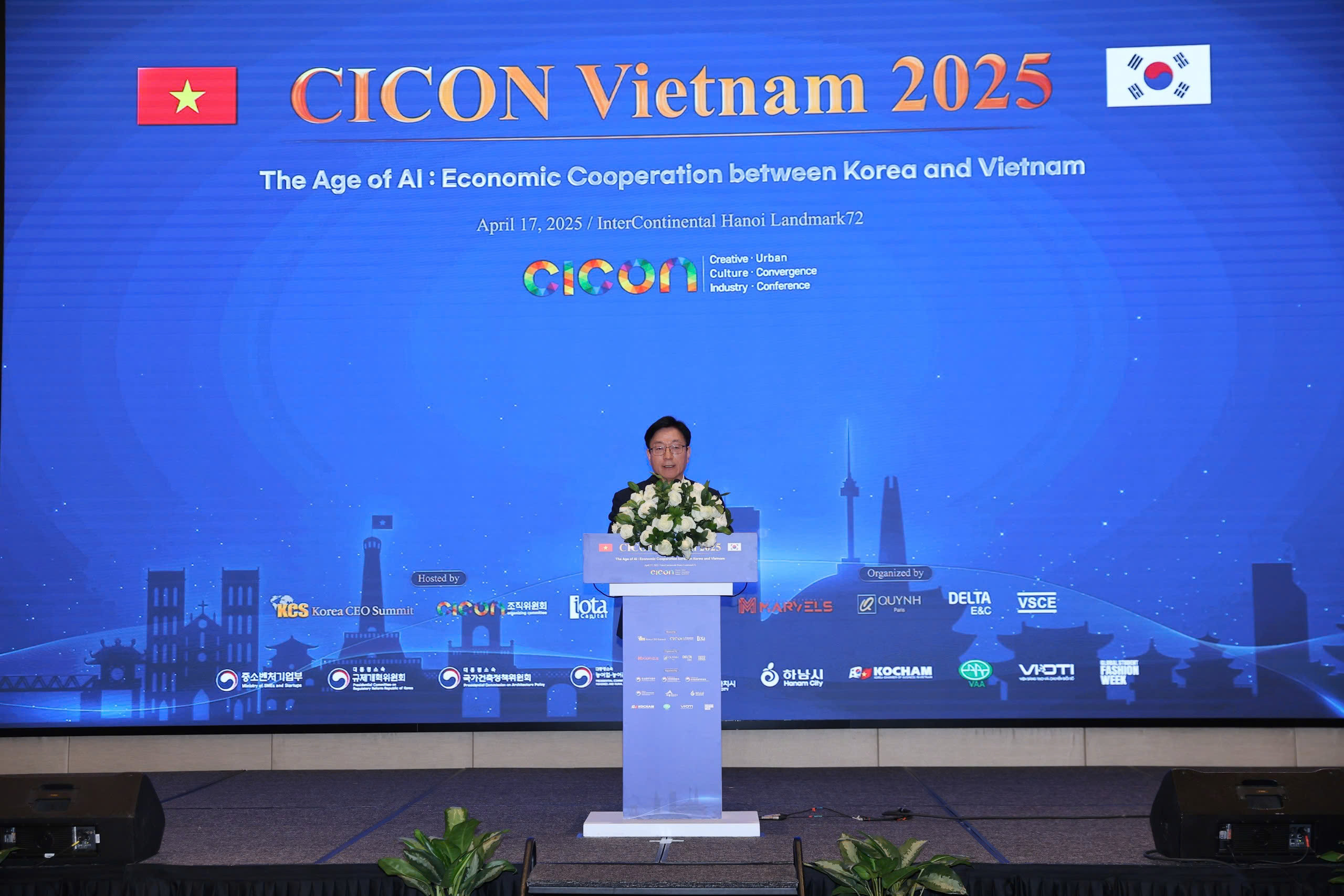 &ocirc;ng Joo Young Sup, cựu Bộ trưởng Bộ Doanh nghiệp vừa v&agrave; nhỏ v&agrave; Khởi nghiệp H&agrave;n Quốc, kỳ vọng hợp t&aacute;c AI giữa Việt Nam v&agrave; H&agrave;n Quốc.&nbsp;