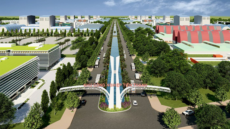 Phối cảnh Khu công nghiệp Tiên Thanh 