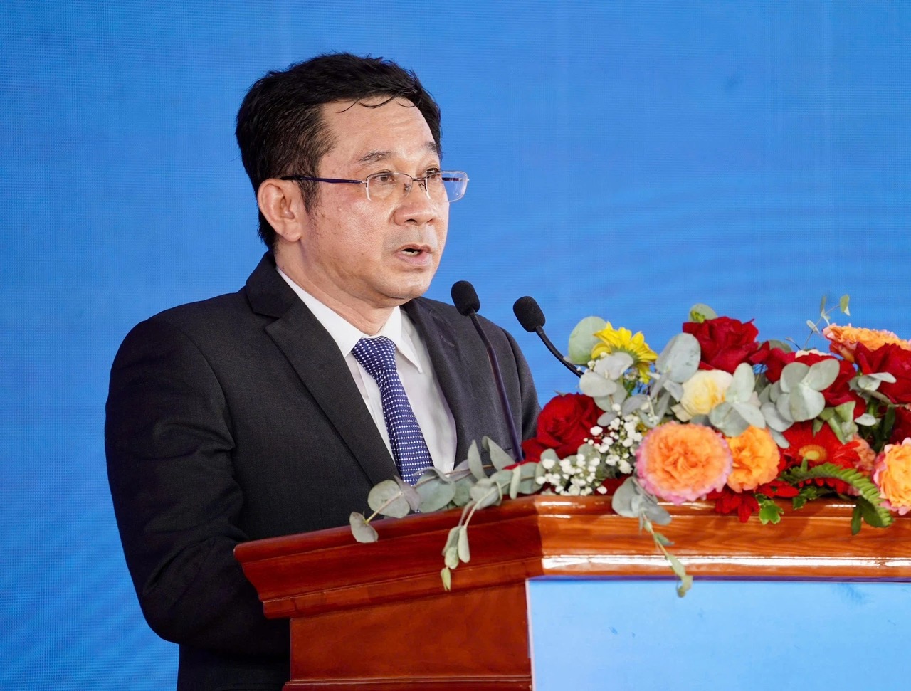 Ông Dương Ngọc Hải, Phó Chủ tịch Ủy ban nhân dân TP.HCM, phát biểu tại buổi lễ khởi công.