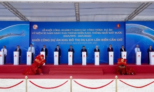 Khởi công dự án Khu đô thị lấn biển Cần Giờ với quy mô 2.870 ha