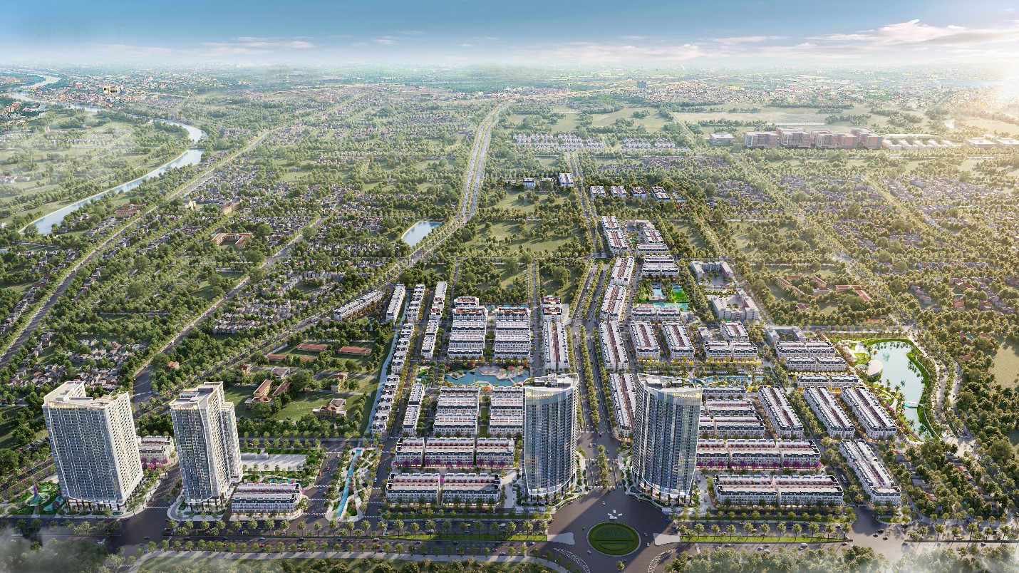 Dự án Hoang Huy New City tiên phong mô hình khu đô thị lễ hội tại Thủy Nguyên. Nguồn: Hoàng Huy Group.