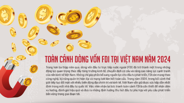 Toàn cảnh dòng vốn FDI tại Việt Nam năm 2024