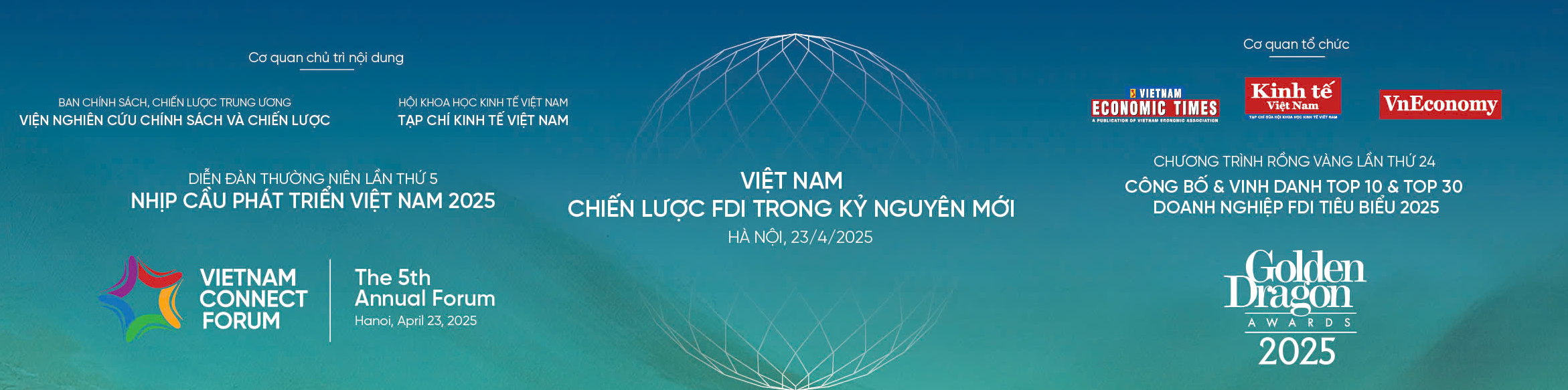 Lễ c&ocirc;ng bố v&agrave; vinh danh c&aacute;c doanh nghiệp FDI ti&ecirc;u biểu nhận giải thưởng Rồng V&agrave;ng (Golden Dragon Awards) lần thứ 24.