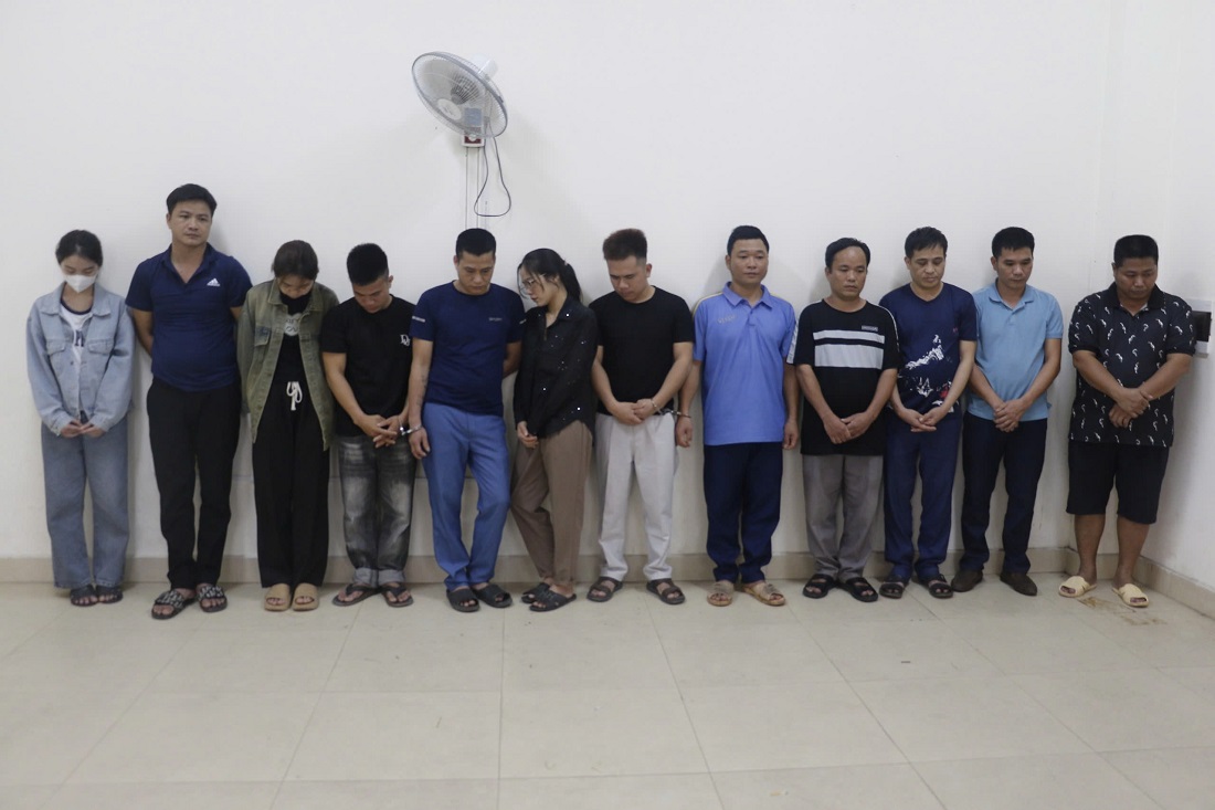 Các đối tượng trong ổ nhóm bị bắt giữ