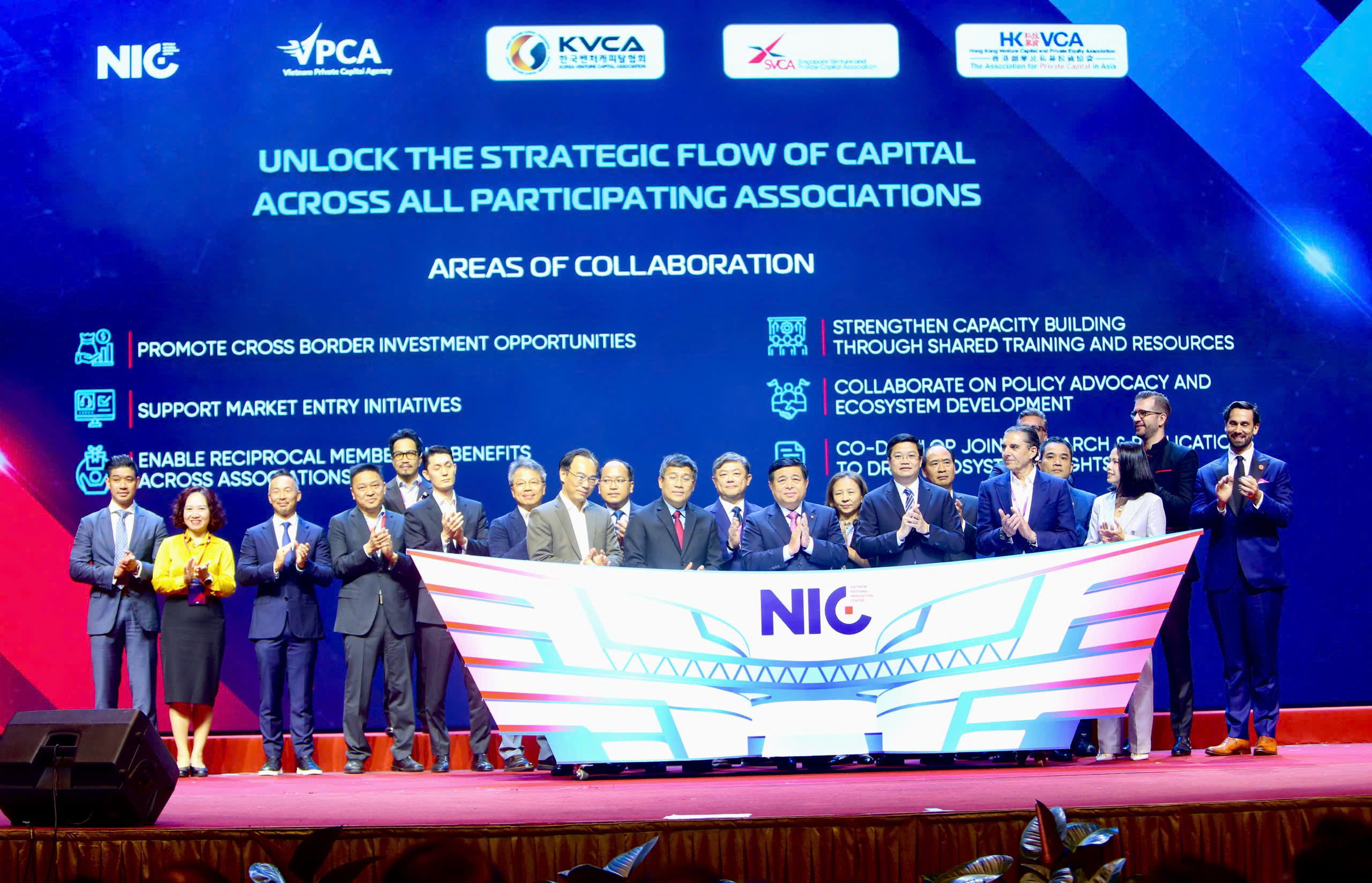 NIC và VPCA đã ký kết loạt biên bản ghi nhớ (MoU) song phương với ba hiệp hội đầu tư hàng đầu châu Á.
