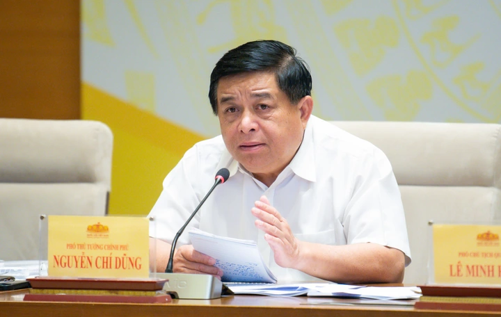 Phó Thủ tướng Chính phủ Nguyễn Chí Dũng tại buổi làm việc  - Ảnh Bộ KH&CN.  