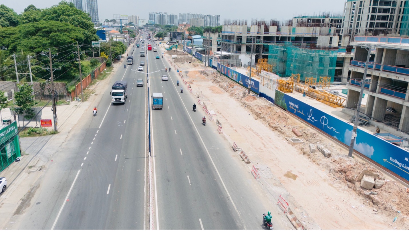 Quốc lộ 13 l&agrave; tuyến hạ tầng được ch&uacute; trọng triển khai khẩn trương.