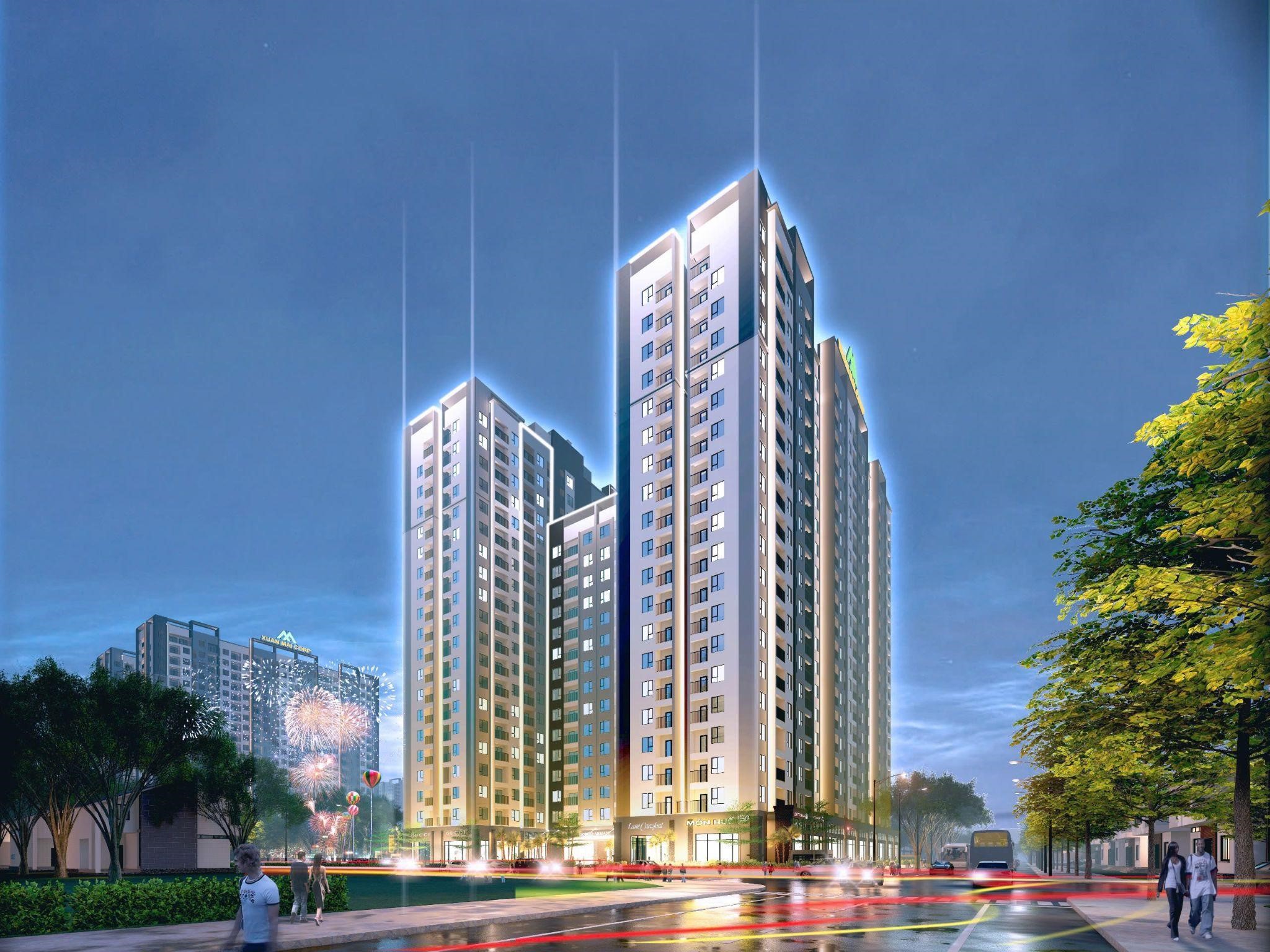 Y&ecirc;n B&igrave;nh Complex sở hữu 2 t&ograve;a th&aacute;p thương mại với tổng 1.400 căn hộ.