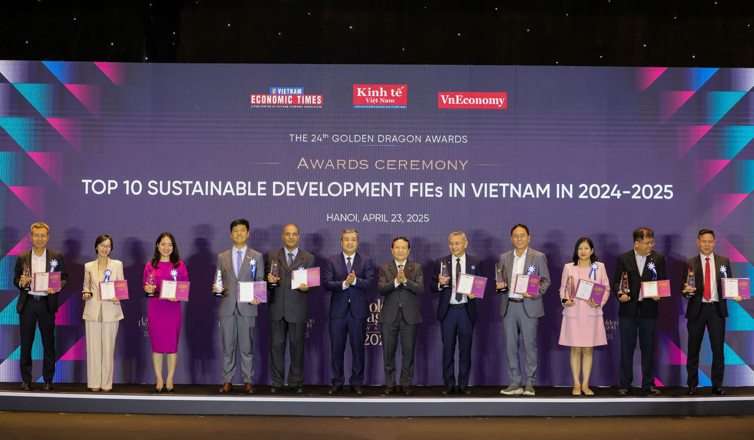 10 doanh nghiệp FDI được vinh danh năm nay l&agrave; những thương hiệu c&oacute; 