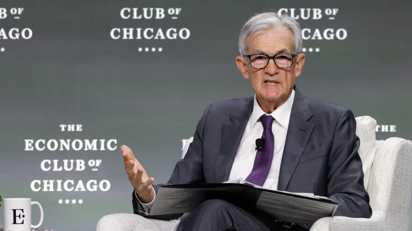 Chủ tịch Fed Jerome Powell tại một sự kiện h&ocirc;m 16/4 - Ảnh: Getty/CNBC.