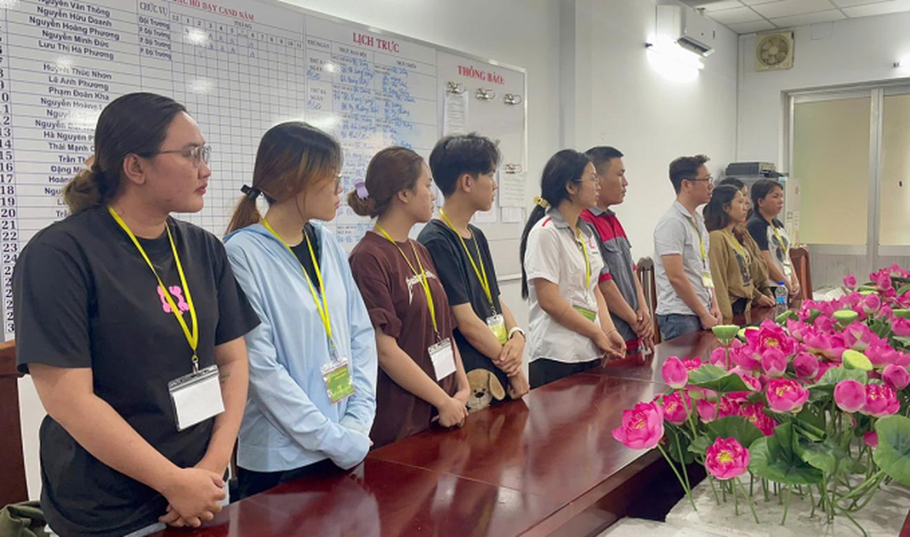 Những nghi can trong đường dây do Đào Thị Kiều Oanh cầm đầu -  Ảnh: Công an TP. Hồ Chí Minh.