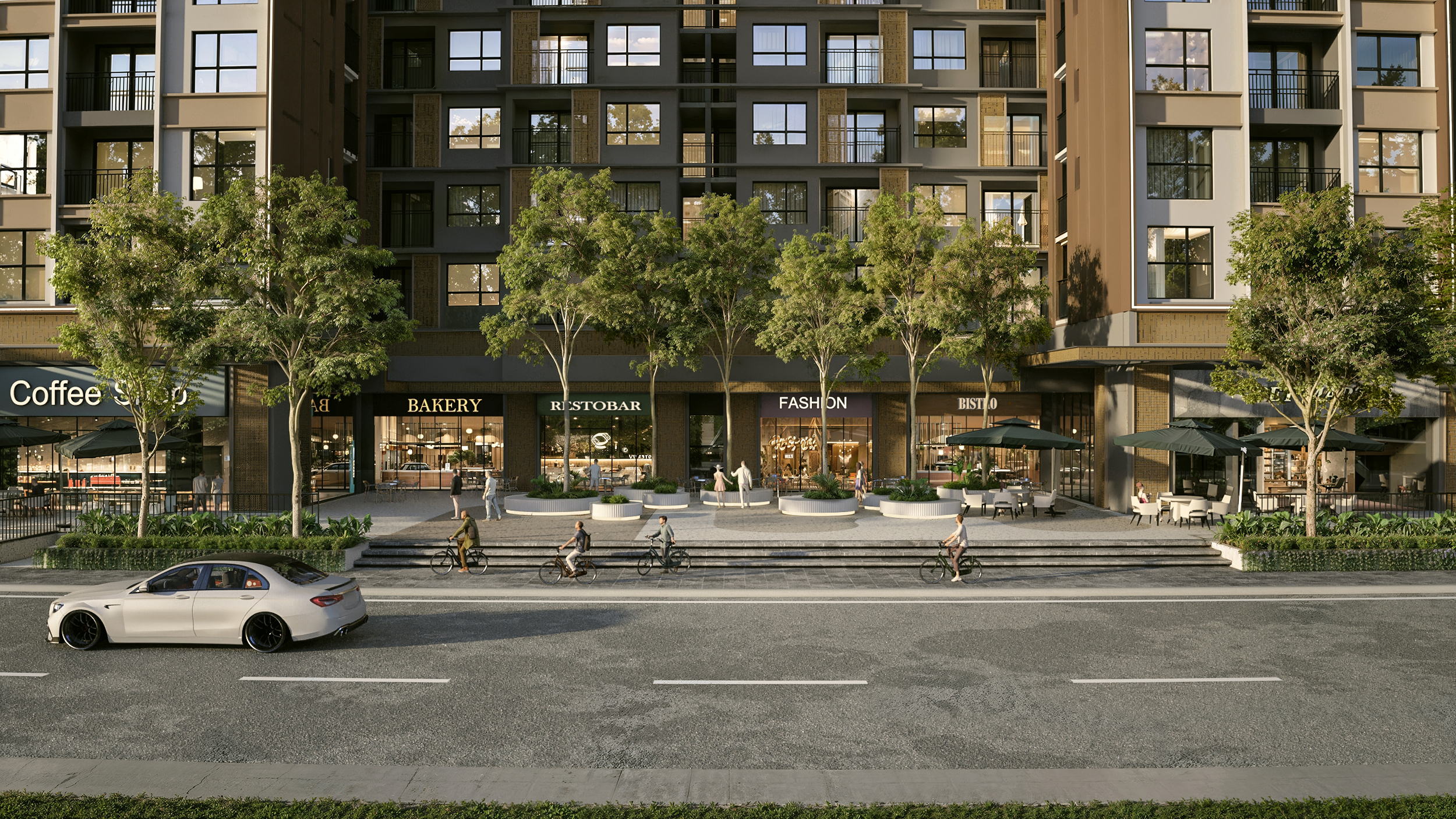 Shop thương mại dịch vụ tại The Senique Hanoi sở hữu diện tích linh hoạt từ 66-201m², với đa dạng mô hình kinh doanh, phục vụ mọi nhu cầu của cư dân.