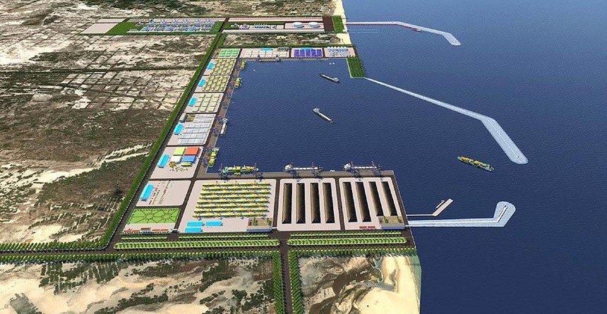 Phối cảnh dự án Trung tâm điện khí LNG Hải Lăng, giai đoạn 1