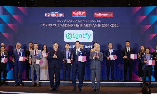 Chiếu sáng đô thị bền vững: Signify được vinh danh tại chương trình Rồng vàng 2025
